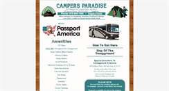 Desktop Screenshot of campersparadiseinc.com