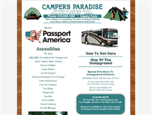 Tablet Screenshot of campersparadiseinc.com